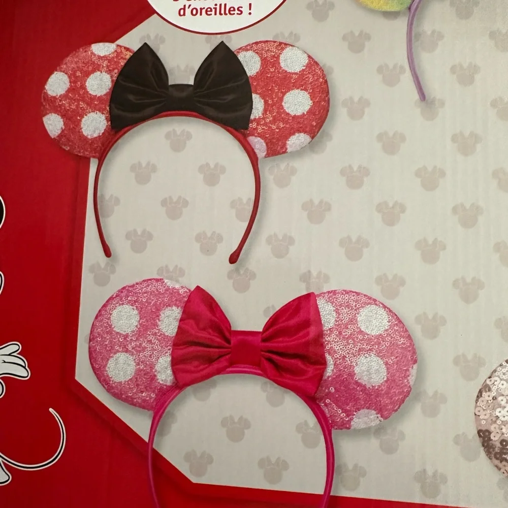 Disney Minnie Mouse 5 piece Ear kit for Disneyland World vacation
